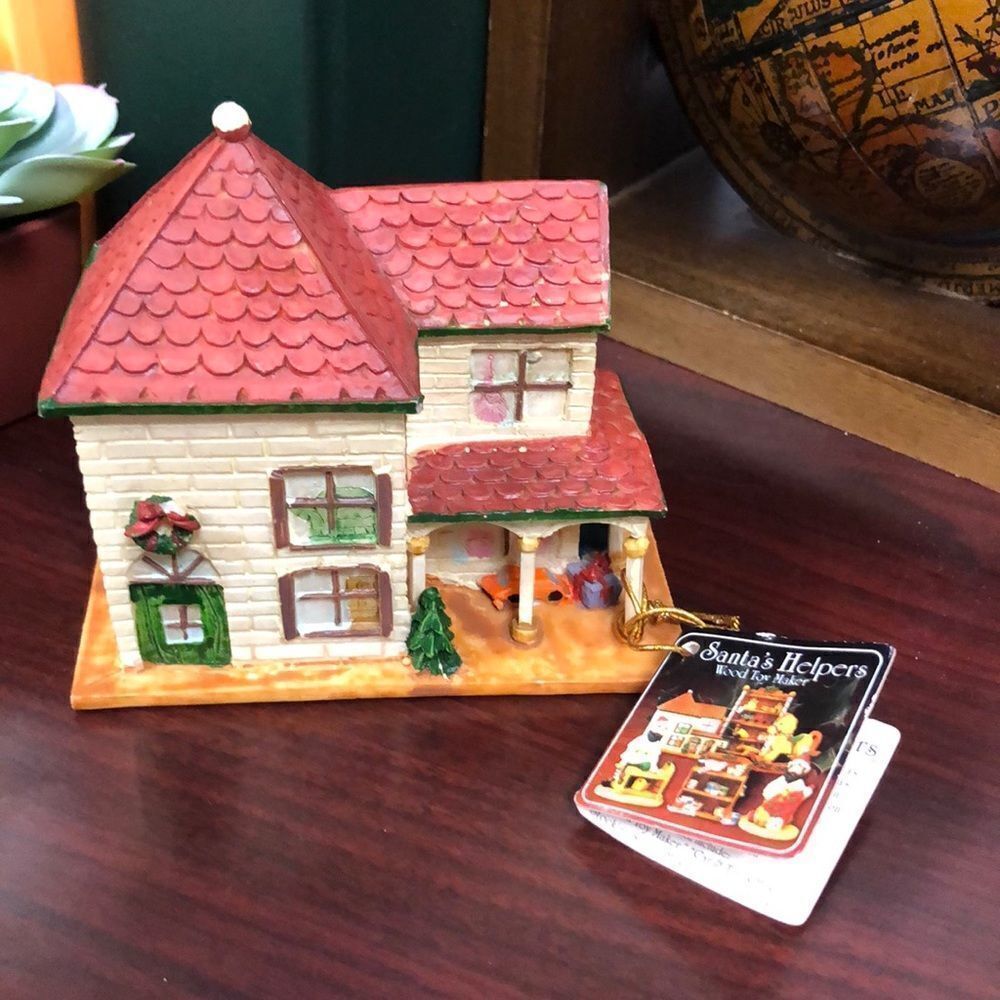 Santa’s Helpers Limited Edition Wood Toy Maker Christmas Ornament Decor